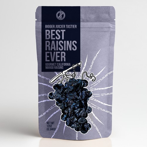 Best Raisins Ever - package design for PREMIUM raisins Design by Chupavi