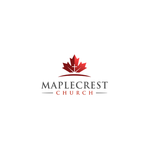 What company has a red maple leaf logo? - 99designs