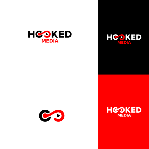 Hooked Media Logo Contest Design von Affineer ✪