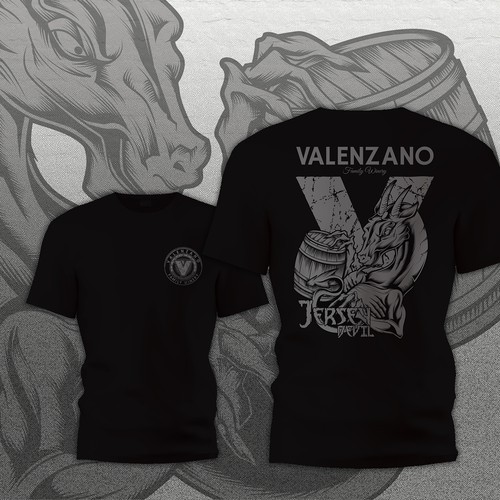Designs Valenzano Winery 2021 TShirt (Jersey Devil logo) Tshirt