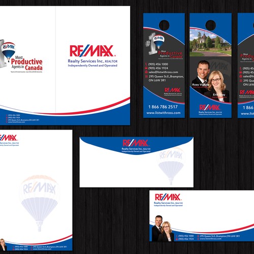 Create the next stationery for RE/MAX REALTY SERVICES INC, BROKERAGE デザイン by Nell.