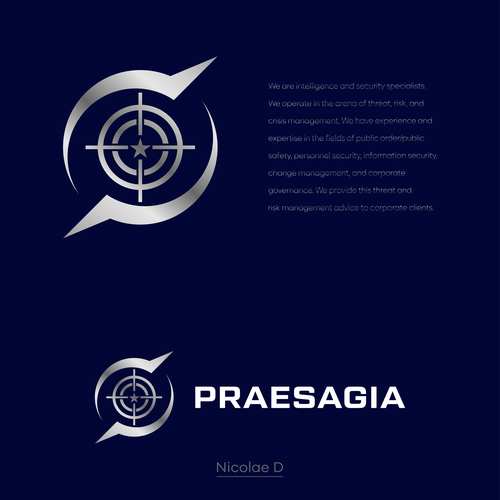 Logo and branding for security consultants managing threat, risk, and crises Design by Nicolae D