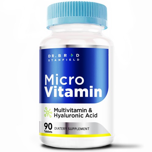 We Need a Vibrant and Scientifically-Inspired Label Design for MicroVitamin Design by agooshe