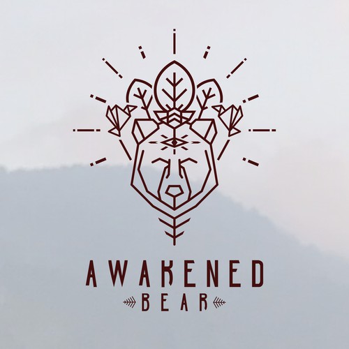 Awakened Bear's wake up the world supercharged logo! Design by abdzgn