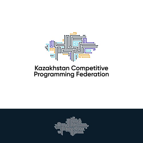 Logo for the Kazakhstan Competitive Programming Federation Design by issco.