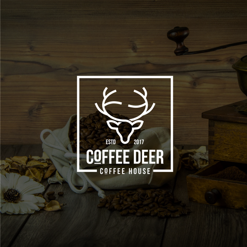 "Cool assignment: CoffeeDeer.com logo creation!" winning Logo design by CostinLogopus