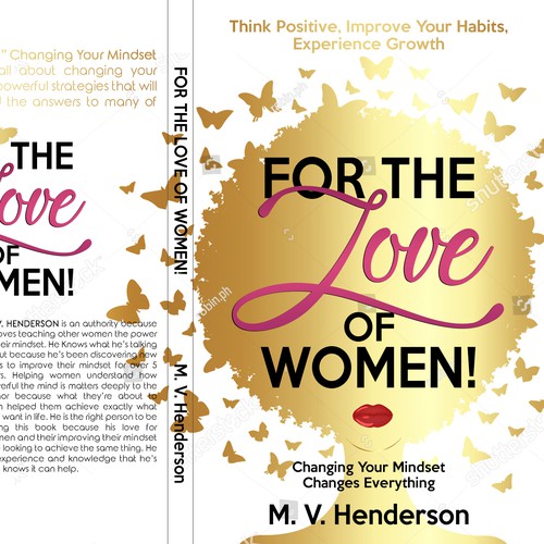 Creative book cover for the ultimate self help guide for women! Design by LSDdesign