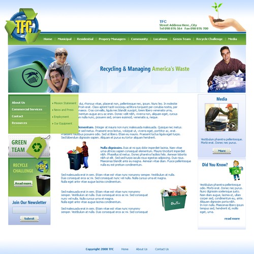 Recycling Company Needs a New Website