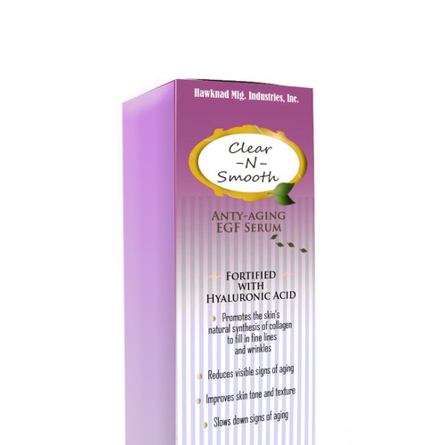 Face Serum Box Design Design by bow wow wow