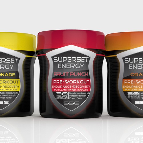 Create a Pre-Workout Label For SSE Design by BucurDesign