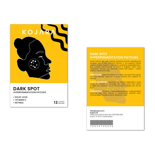 DARK SPOT PATCH PACKAGING Design by Kamrul Hasan 90