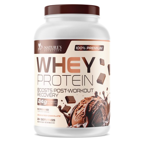 Tasty Whey Protein Chocolate Design Needed for Nature's Nutrition Design réalisé par UnderTheSea™