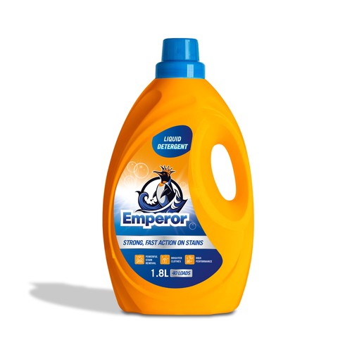 Label design for liquid detergent brand Design by creationMB