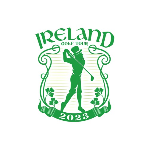 Designs Irish golf tour Logo design contest