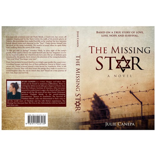 Eye-catching, genre recognizable book cover for true Holocaust love story Design by Ace Silva