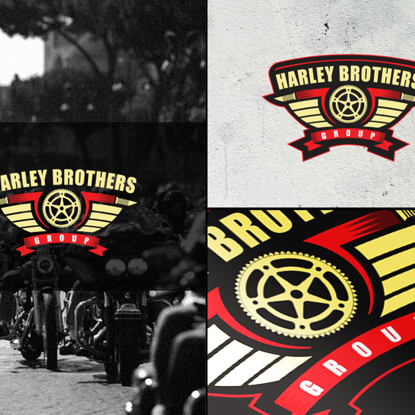 create a hot logo for a group of harley bikers