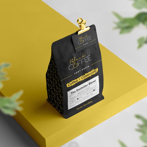 Black Coffee Bags Design by duwi.sleman