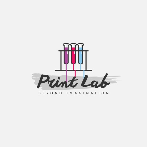 Request logo For Print Lab for business   visually inspiring graphic design and printing Ontwerp door Mac Halder ™