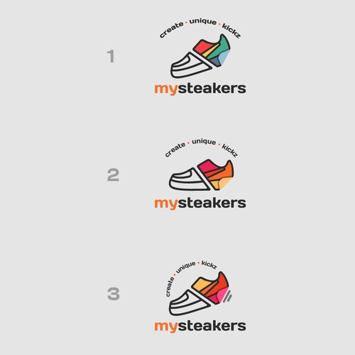 Create a hip and young logo for a unique SNEAKER DIY product Design réalisé par MikeeWk