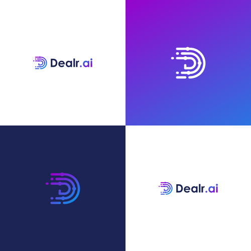 Create a simple and techy logo for a new AI product for dealr.cloud - dealr.ai Design by Dokoko