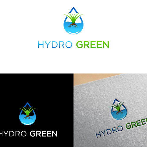 Sleek bold logo for hydroseeding company water droplet/grass Design by SUBJECT PREDIKAT