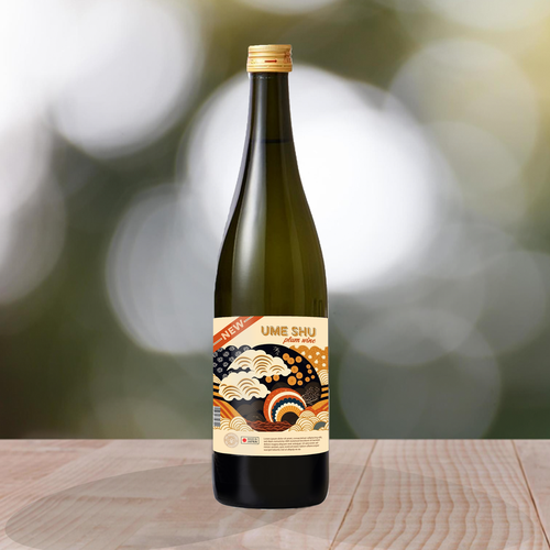 JAPANESE UME SHU Label design for lady 25-30 Design by KariJeaux