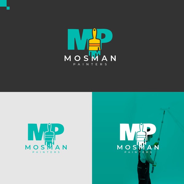 Playfull Logo Concept for Mosman Painter
