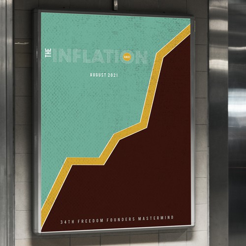 The Inflation Race | 70s + Typography + Classy! + Poster Design by Kosmos Creatives