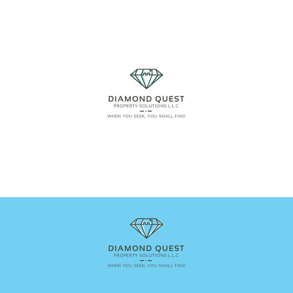 Create an amazing elegant unique home logo for "Diamond Quest Property Solutions"