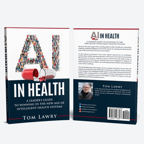 Design di AI in Healthcare - Nonfiction Book Cover di iDea Signs