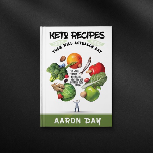 Diseño de Design Healthy Ketogenic Recipe Book Cover de danc