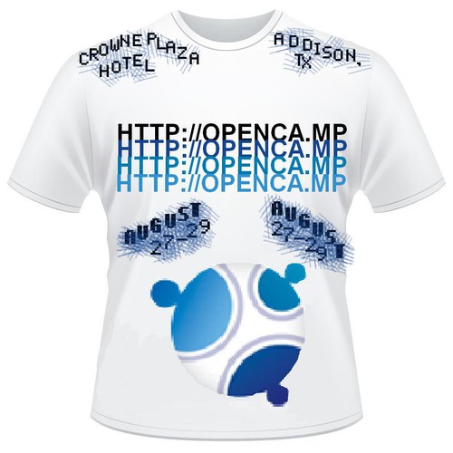 Design di 1,000 OpenCamp Blog-stars Will Wear YOUR T-Shirt Design! di DreamStar