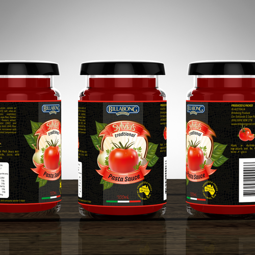 コンペ「Create a label for a Authenic Italian pasta sauce」のデザイン by Sabina-Elisabethさん 