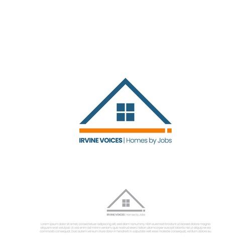 Irvine Voices - Homes for Jobs Logo Ontwerp door alxdryoga