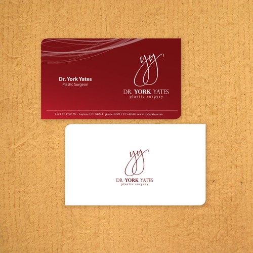 Dr. York Yates Plastic Surgery - business card Design by kendhie