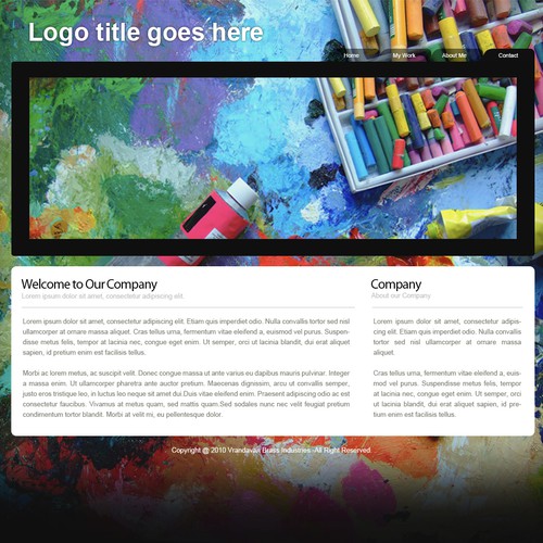 1-3 Page Website Template Design von D'Sign™