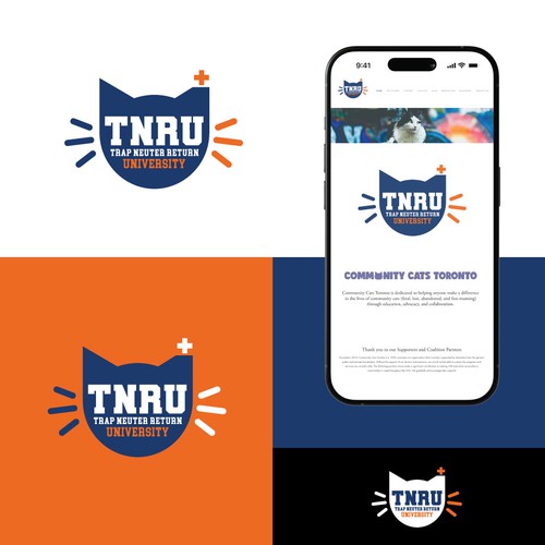 Calling all cat lovers! Design an online TNR (Trap-Neuter-Return) Academy logo and save cats! Design by THE DESIGNSTER