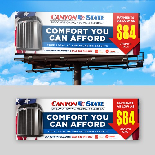 Design An Eye-Catching Billboard For An HVAC Company Design by Margoudee