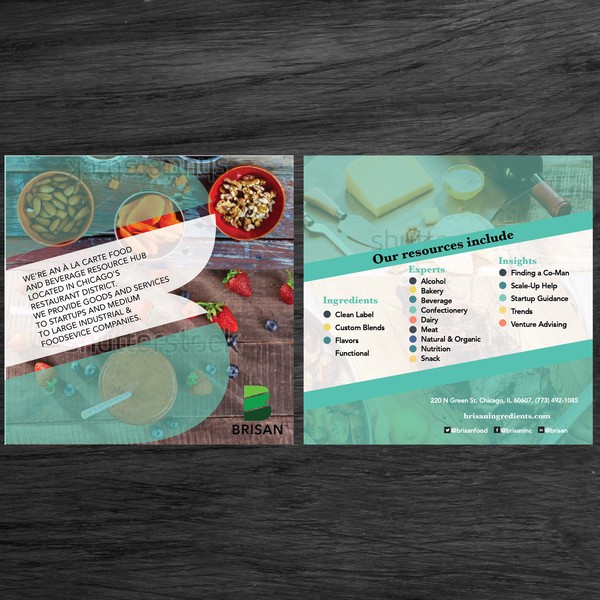 Design by Tety design titled "Funky Food & Beverage Company Flyer"
