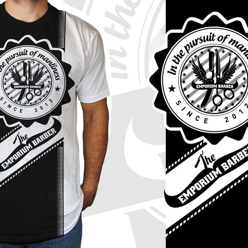 The Emporium Barber needs a t-shirt...STAT...help!!! Design por adidesign