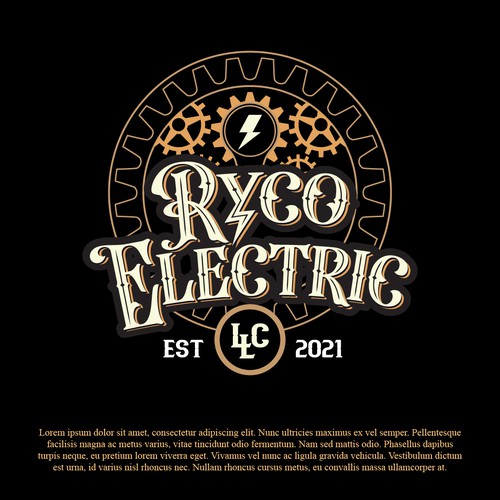 Vintage Electrical logo design Diseño de HELTER-SKELTER WORKS