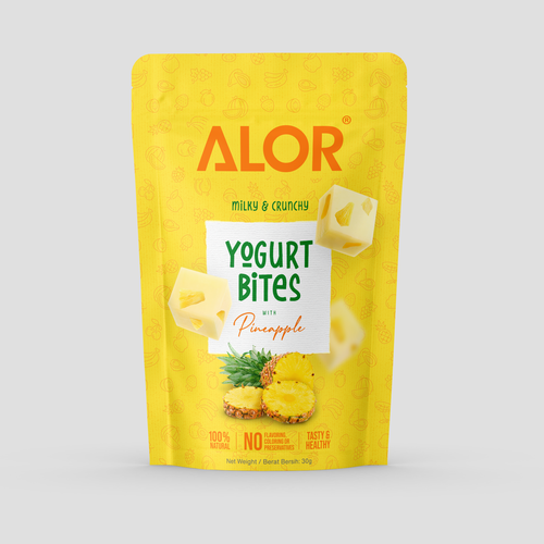 ALOR Yogurt Bites Ontwerp door Leoxgfx