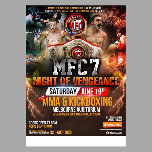 Creat our next Amatuer MMA Event Flyer- MFC 7: Night Of Vengeance Design réalisé par EPH Design (Eko)