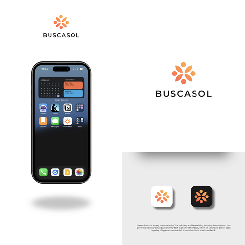 Create a logo for BuscSol Design by santoryu