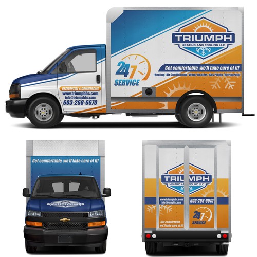 HVAC Van Wrap Design by aricaturrash