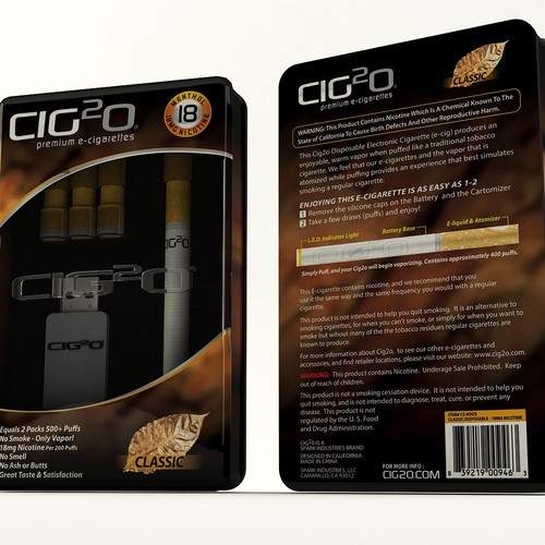 ►►► Sleek & Cool package design for new E-cig box Design by Mr.Lucky