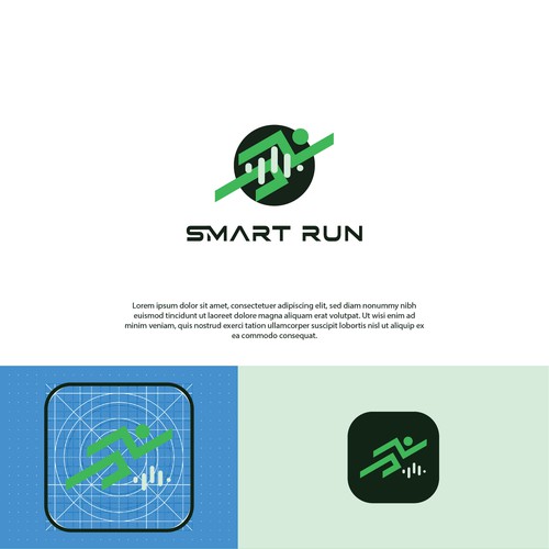 Diseño de We need a powerful and exciting logo for our running app. de Brand Hero