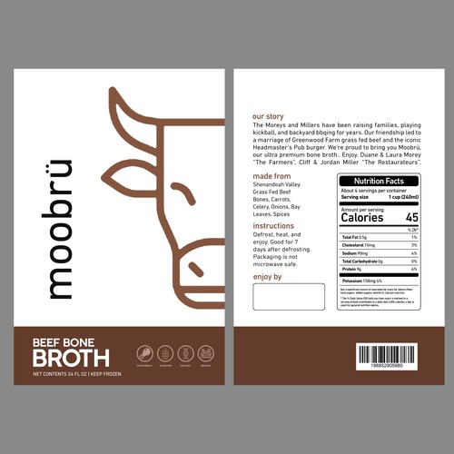 Bone Broth Package Design by sougatacreative
