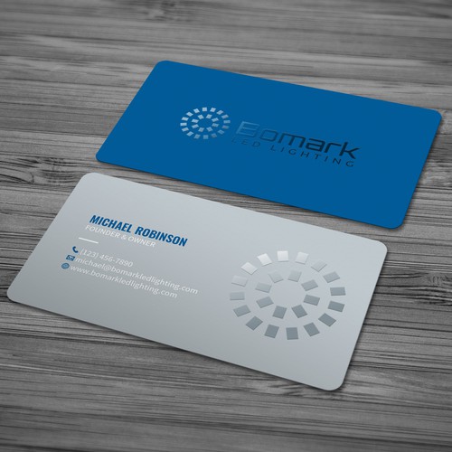 design business card for new LED Lighting distributor | Business card