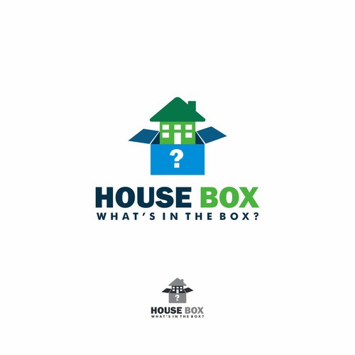 WHAT'S IN THE BOX?  Eye-catching logo to inspire interest of what people really know about a home. Design réalisé par afif_rayyan